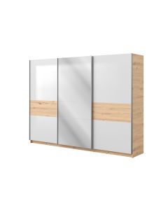 Drsna omara 3 vrata z ogledalom 200x270, Nela