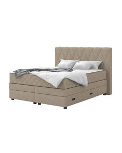 Boxspring postelja s predalom in vzmetnico, Rimini