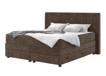 Boxspring postelja s predalom in vzmetnico, Bari