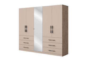 Omara 220x252 s 6 predali, 525 črna 256, Cvita Next