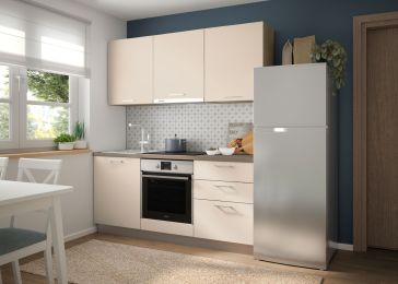 Blok kuhinja, Dea hrast chalet/saten sijaj/tabacco, 180 cm