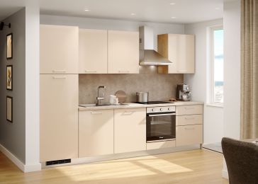 Blok kuhinja, Dea hrast chalet/saten sijaj/tabacco, 300 cm S16