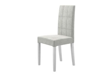 Oblazinjen stol, Dona belo/siv