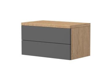 Viseča TV komoda 2 predala, Liberta 80 cm