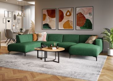 Velika sedežna garnitura v obliki črke U, Luna