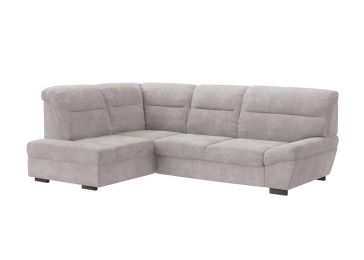 Kotna sedežna garnitura svetlo siva D, Malta