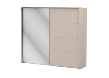 Drsna omara z ogledalom in osvetlitvijo, 224x257, alu, Cvita Next