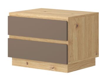 Nočni omarici 2L hrast Ontario, Oskar Lux