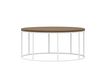 Klubska mizica 90 cm bela, Pascal