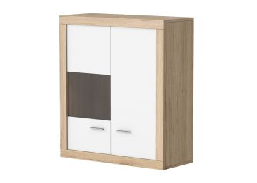 Dvodelna viseča vitrina z 1 steklenimi vrati, Porta