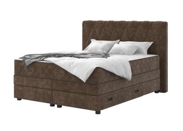 Boxspring postelja s predalom in vzmetnico, Rimini