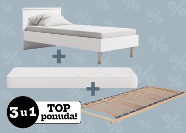 Lesena postelja 3v1, Paola