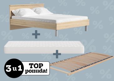 Lesena postelja 3v1, Paola