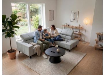 Modularna kotna sedežna garnitura z električno funkcijo, Talia XL