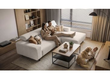 Modularna kotna sedežna garnitura z električno funkcijo, Talia L