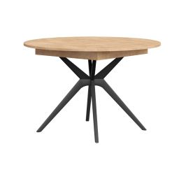 Okrogla raztegljiva miza, fi 120, črna, Aruna