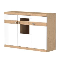 Komoda 3-delna/1 steklena vrata, Davos