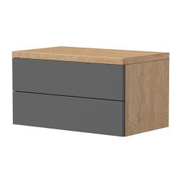 Viseča TV komoda 2 predala, Liberta 80 cm