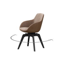 Fotelj, tip B črn, Ordos