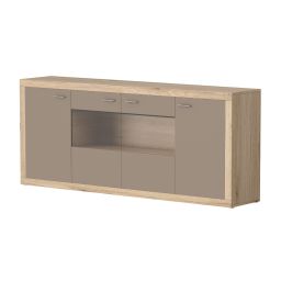 Komoda 4 vrata/2 steklena vrata, Porta