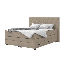 Boxspring postelja s predalom in vzmetnico, Rimini