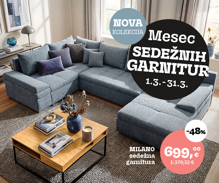 Mesec garnitur prinaša novo kolekcijo garnitur in prihranke do -40%