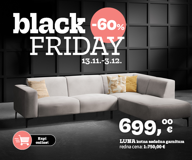 Opre mite dom z novo kotno sedežno garnituro Luna zdaj s kar –60% prihranka