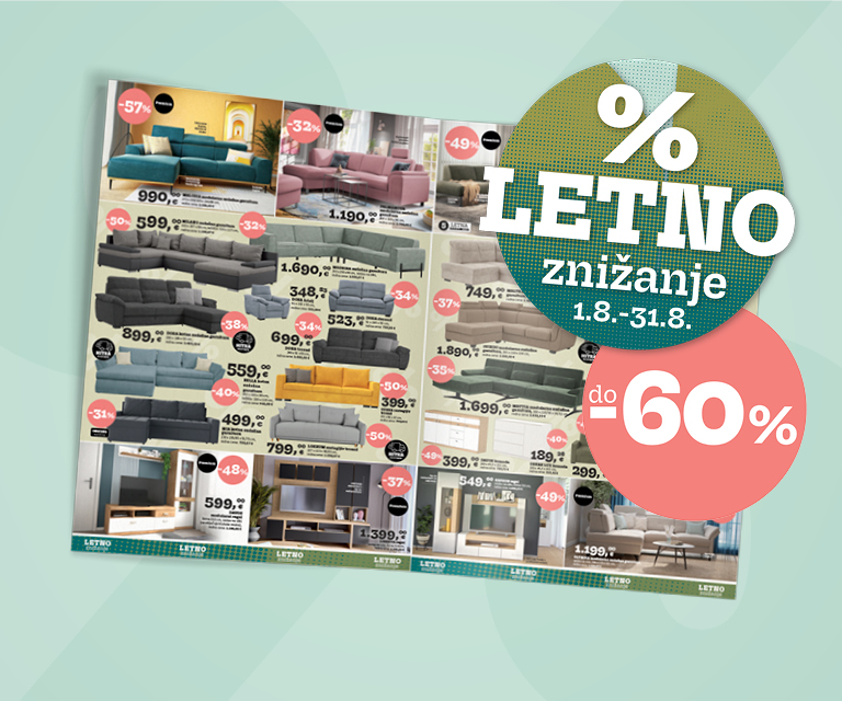 Izkoristite veliko letno znižanje in popuste do 60%!