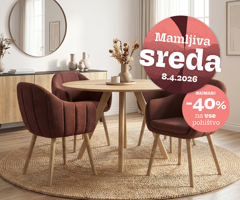 Privlačna sreda prinaša NAJMANJ -40% na pohištvo