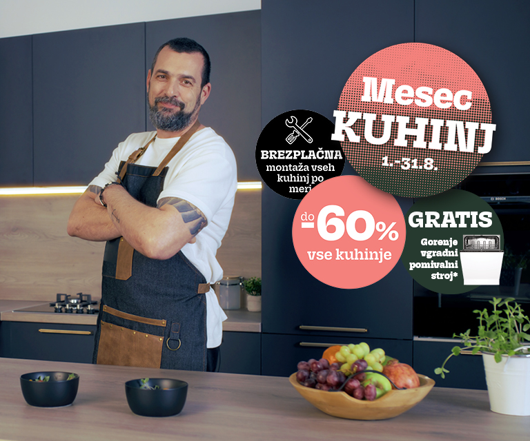 Mesec kuhinj prinaša popuste do 60% na vse kuhinje