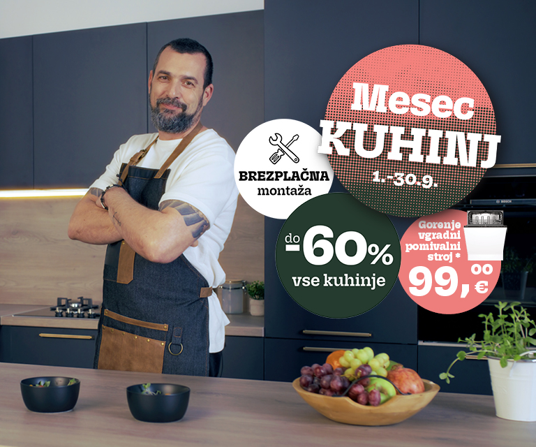 Mesec kuhinj prinaša popuste do 60% na vse kuhinje