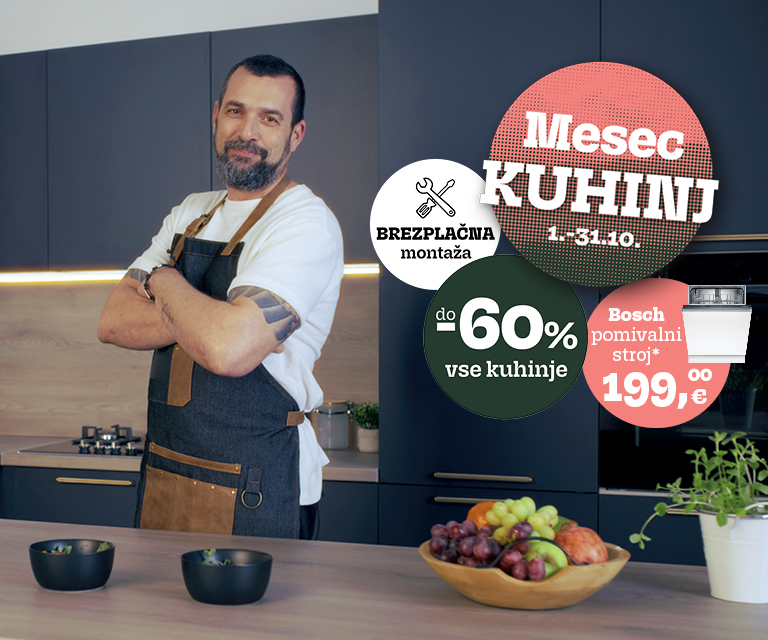 Mesec kuhinj prinaša popuste do 60% na vse kuhinje