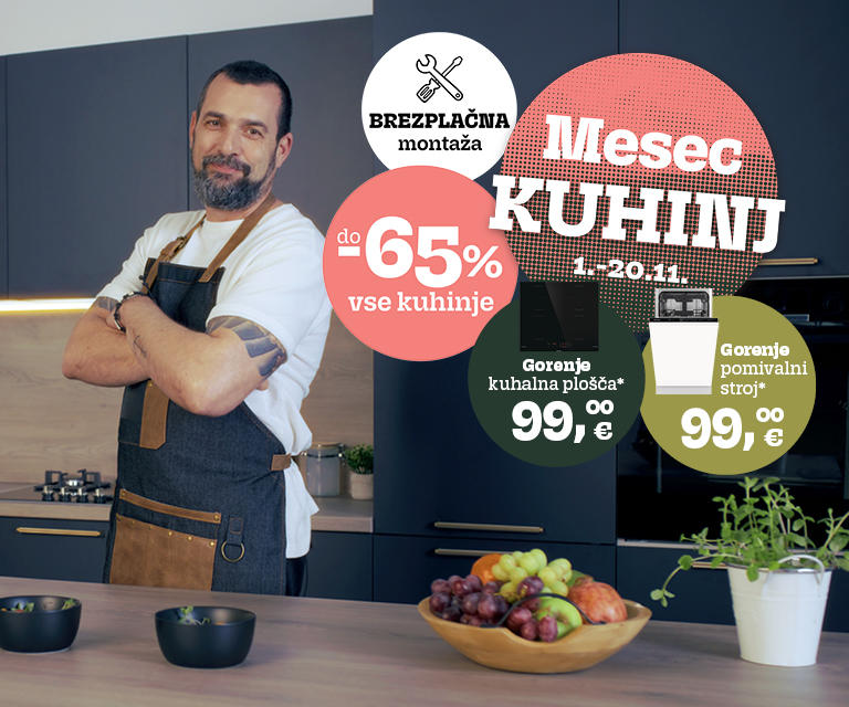 Mesec kuhinj prinaša popuste do 65% na vse kuhinje