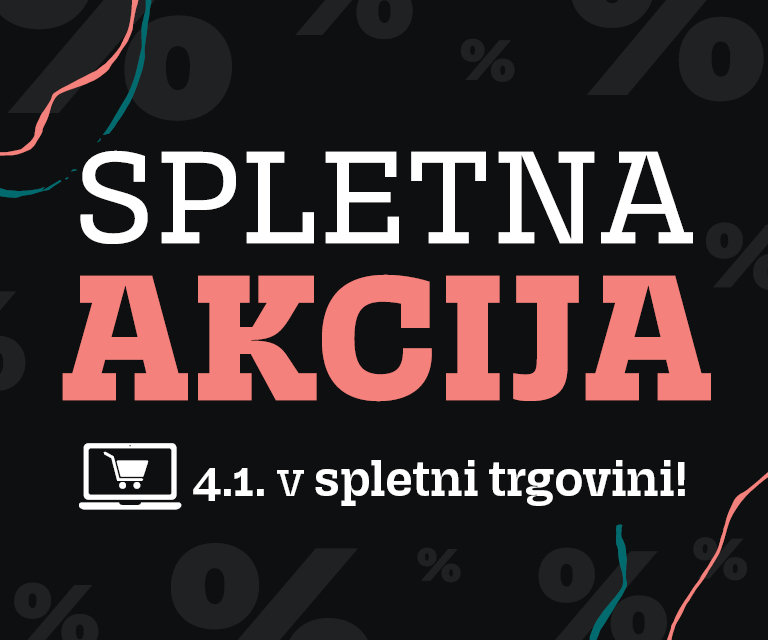 Velika spletna akcija 4.1. prinaša prihranke do 50 %.