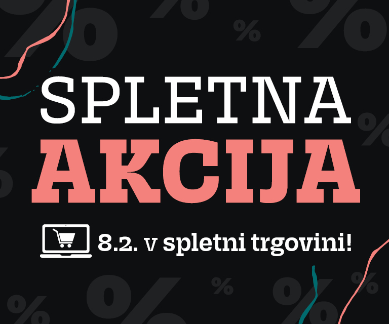 Velika spletna akcija 8.2. prinaša prihranke do 50 %.